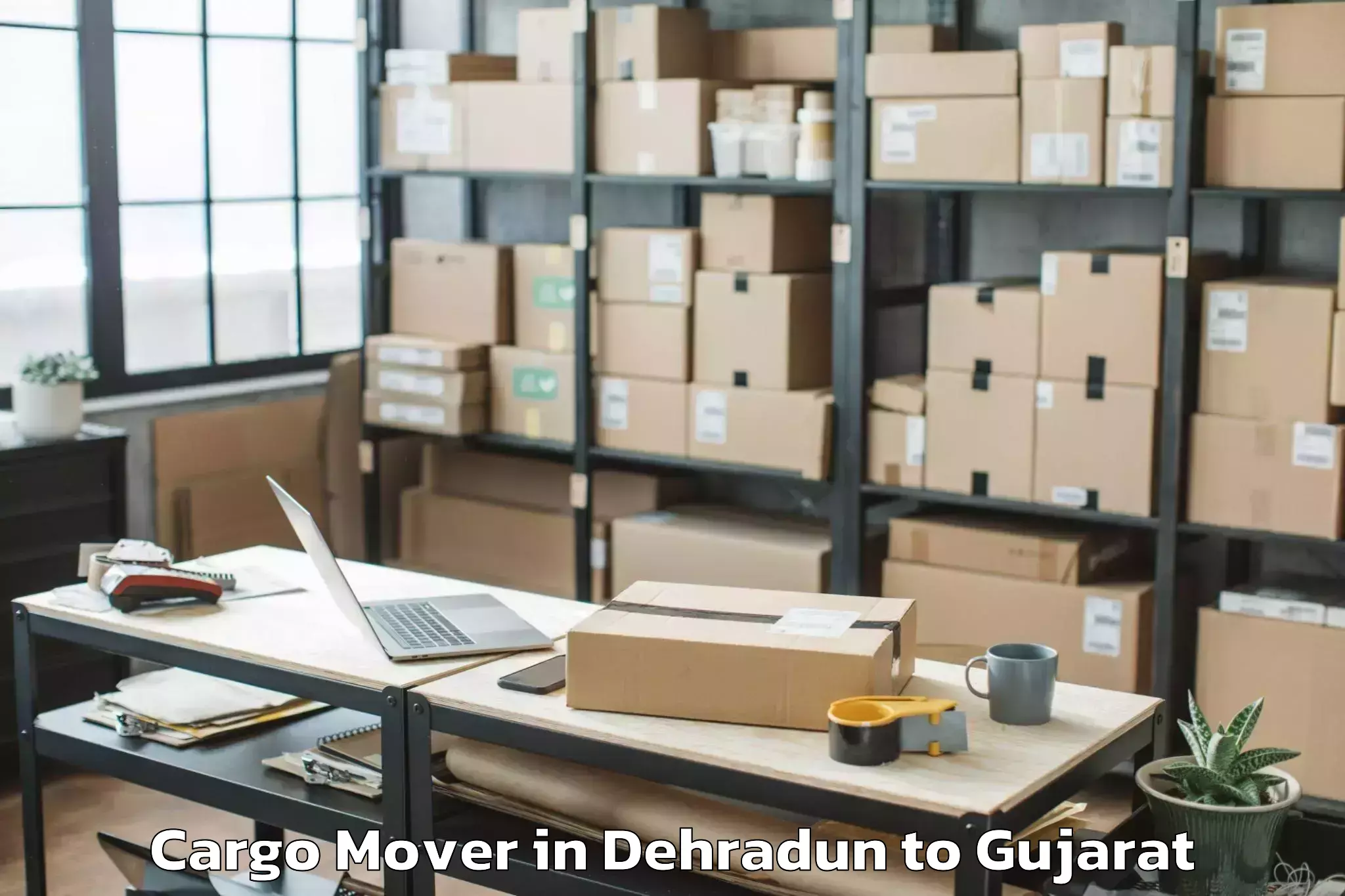 Get Dehradun to Dhuvaran Cargo Mover